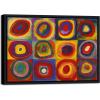 imageWieco Art Framed Canvas Wall Art Gewebe 1923 by Wassily Kandinsky Classic Famous Abstract Paintings Reproductions Canvas Wall Art for Home DecorationArtwork2