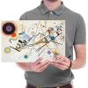 imageWieco Art Framed Canvas Wall Art Gewebe 1923 by Wassily Kandinsky Classic Famous Abstract Paintings Reproductions Canvas Wall Art for Home DecorationArtwork1