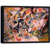 imageWieco Art Framed Canvas Wall Art Gewebe 1923 by Wassily Kandinsky Classic Famous Abstract Paintings Reproductions Canvas Wall Art for Home DecorationArtwork8