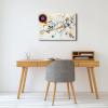 imageWieco Art Framed Canvas Wall Art Gewebe 1923 by Wassily Kandinsky Classic Famous Abstract Paintings Reproductions Canvas Wall Art for Home DecorationArtwork1