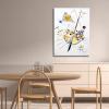 imageWieco Art Framed Canvas Wall Art Gewebe 1923 by Wassily Kandinsky Classic Famous Abstract Paintings Reproductions Canvas Wall Art for Home DecorationArtwork5