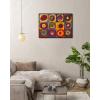 imageWieco Art Framed Canvas Wall Art Gewebe 1923 by Wassily Kandinsky Classic Famous Abstract Paintings Reproductions Canvas Wall Art for Home DecorationArtwork2