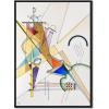 imageWieco Art Framed Canvas Wall Art Gewebe 1923 by Wassily Kandinsky Classic Famous Abstract Paintings Reproductions Canvas Wall Art for Home DecorationArtwork7