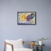 imageWieco Art Framed Canvas Wall Art Gewebe 1923 by Wassily Kandinsky Classic Famous Abstract Paintings Reproductions Canvas Wall Art for Home DecorationArtwork6