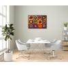 imageWieco Art Framed Canvas Wall Art Gewebe 1923 by Wassily Kandinsky Classic Famous Abstract Paintings Reproductions Canvas Wall Art for Home DecorationArtwork2