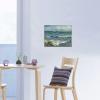 imageWieco Art Framed Canvas Wall Art Seascape at Saintes Maries by Vincent Van Gogh Modern Canvas Prints Sea Pictures on Canvas Art for Living Room Home Decorations Gold Frame16L x 12W