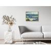 imageWieco Art Framed Canvas Wall Art Seascape at Saintes Maries by Vincent Van Gogh Modern Canvas Prints Sea Pictures on Canvas Art for Living Room Home Decorations Gold Frame162L x 12W