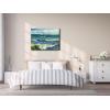 imageWieco Art Framed Canvas Wall Art Seascape at Saintes Maries by Vincent Van Gogh Modern Canvas Prints Sea Pictures on Canvas Art for Living Room Home Decorations Gold Frame32L x 24W