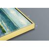 imageWieco Art Framed Canvas Wall Art Seascape at Saintes Maries by Vincent Van Gogh Modern Canvas Prints Sea Pictures on Canvas Art for Living Room Home Decorations Gold Frame162L x 12W