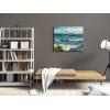 imageWieco Art Framed Canvas Wall Art Seascape at Saintes Maries by Vincent Van Gogh Modern Canvas Prints Sea Pictures on Canvas Art for Living Room Home Decorations Gold Frame24L x 20W