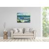 imageWieco Art Framed Canvas Wall Art Seascape at Saintes Maries by Vincent Van Gogh Modern Canvas Prints Sea Pictures on Canvas Art for Living Room Home Decorations Gold Frame32L x 24W