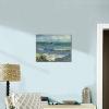imageWieco Art Framed Canvas Wall Art Seascape at Saintes Maries by Vincent Van Gogh Modern Canvas Prints Sea Pictures on Canvas Art for Living Room Home Decorations Gold Frame16L x 12W