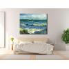 imageWieco Art Framed Canvas Wall Art Seascape at Saintes Maries by Vincent Van Gogh Modern Canvas Prints Sea Pictures on Canvas Art for Living Room Home Decorations Gold Frame48L x 36W