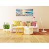 imageWieco Art Framed Wall Art 3 Panels Blue Beach Canvas Art for Home Decor Sea View Sunset White Wave Beach Pictures on Canvas Prints Artwork for Wall Decor Living Room Decorations12x16inchx3pcs 30x40cmx3pcs