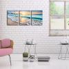 imageWieco Art Framed Wall Art 3 Panels Blue Beach Canvas Art for Home Decor Sea View Sunset White Wave Beach Pictures on Canvas Prints Artwork for Wall Decor Living Room Decorations12x16inchx3pcs 30x40cmx3pcs
