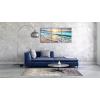 imageWieco Art Framed Wall Art 3 Panels Blue Beach Canvas Art for Home Decor Sea View Sunset White Wave Beach Pictures on Canvas Prints Artwork for Wall Decor Living Room Decorations16x24inchx3pcs 40x60cmx3pcs