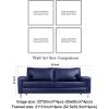 imageWieco Art Framed Wall Art 4 Panels Contemporary Star Sky Pictures Astronomy Artwork Modern Canvas Prints Space Pictures Universal Magic Power for Bedroom Home Decorations20x20inchx4pcs Framed