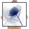imageWieco Art Framed Wall Art Blue Flickering Flower Abstract Canvas Art Large Floral Pictures Prints on Canvas Modern Artwork for Living Room Decoration Bedroom Home Decor