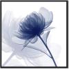 imageWieco Art Framed Wall Art Blue Flickering Flower Abstract Canvas Art Large Floral Pictures Prints on Canvas Modern Artwork for Living Room Decoration Bedroom Home Decor