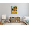 imageWieco Art Framed Wall Art Canvas Prints of Sunflower by Vincent Van Gogh Paintings Reproduction Abstract Wall Decorations for Living Room Golden Frame32L x 24W