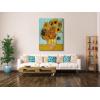 imageWieco Art Framed Wall Art Canvas Prints of Sunflower by Vincent Van Gogh Paintings Reproduction Abstract Wall Decorations for Living Room Golden Frame40L x 30W