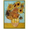 imageWieco Art Framed Wall Art Canvas Prints of Sunflower by Vincent Van Gogh Paintings Reproduction Abstract Wall Decorations for Living Room Golden Frame17L x 13W