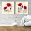 imageWieco Art Framed Wall Art Charming Spring Canvas Prints Abstract Floral Oil Paintings Style Pictures on Canvas Wall Art Framed Canvas Wall Decor for Living Room Bedroom Kitchen Home Decor24x24inchx2pcs 60x60cmx2pcs
