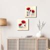 imageWieco Art Framed Wall Art Charming Spring Canvas Prints Abstract Floral Oil Paintings Style Pictures on Canvas Wall Art Framed Canvas Wall Decor for Living Room Bedroom Kitchen Home Decor12x12inchx2pcs 30x30cmx2pcs