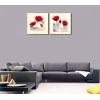 imageWieco Art Framed Wall Art Charming Spring Canvas Prints Abstract Floral Oil Paintings Style Pictures on Canvas Wall Art Framed Canvas Wall Decor for Living Room Bedroom Kitchen Home Decor24x24inchx2pcs 60x60cmx2pcs