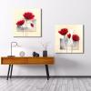 imageWieco Art Framed Wall Art Charming Spring Canvas Prints Abstract Floral Oil Paintings Style Pictures on Canvas Wall Art Framed Canvas Wall Decor for Living Room Bedroom Kitchen Home Decor24x24inchx2pcs 60x60cmx2pcs