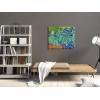 imageWieco Art Framed Wall Art Irises by Van Gogh Famous Flowers Oil Paintings Reproduction Large Canvas Prints Modern Canvas Prints Artwork Pictures on Canvas for Wall Decor Black Frame24L x 20W