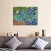 imageWieco Art Framed Wall Art Irises by Van Gogh Famous Flowers Oil Paintings Reproduction Large Canvas Prints Modern Canvas Prints Artwork Pictures on Canvas for Wall Decor Black Frame24L x 20W