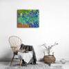 imageWieco Art Framed Wall Art Irises by Van Gogh Famous Flowers Oil Paintings Reproduction Large Canvas Prints Modern Canvas Prints Artwork Pictures on Canvas for Wall Decor Black Frame24L x 20W