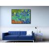 imageWieco Art Framed Wall Art Irises by Van Gogh Famous Flowers Oil Paintings Reproduction Large Canvas Prints Modern Canvas Prints Artwork Pictures on Canvas for Wall Decor Black Frame32L x 24W