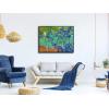 imageWieco Art Framed Wall Art Irises by Van Gogh Famous Flowers Oil Paintings Reproduction Large Canvas Prints Modern Canvas Prints Artwork Pictures on Canvas for Wall Decor Black Frame32L x 24W