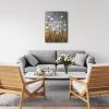 imageWieco Art Framed Wall Art Morning Dancing Floral Oil Paintings Canvas Wall Art Modern Grace Abstract Flowers Artwork for Living Room Bedroom Home Decorations Wall Decor with Golden Frame20L x 28W