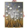 imageWieco Art Framed Wall Art Morning Dancing Floral Oil Paintings Canvas Wall Art Modern Grace Abstract Flowers Artwork for Living Room Bedroom Home Decorations Wall Decor with Golden Frame28L x 20W