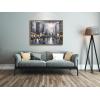 imageWieco Art Framed Wall Art Paris Street View City Canvas Prints By Decorative Landscape Oil Paintings reproduction for Living Room Home Decorations Modern Contemporary Cityscape Artwork Bronze Gold32L x 24W