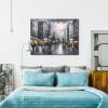 imageWieco Art Framed Wall Art Paris Street View City Canvas Prints By Decorative Landscape Oil Paintings reproduction for Living Room Home Decorations Modern Contemporary Cityscape Artwork Bronze Gold236L x 32W