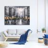 imageWieco Art Framed Wall Art Paris Street View City Canvas Prints By Decorative Landscape Oil Paintings reproduction for Living Room Home Decorations Modern Contemporary Cityscape Artwork Bronze Gold48L x 36W