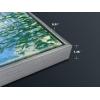 imageWieco Art Framed Wall Art Water Lilies by Claude Monet Canvas Print Paintings Reproduction Modern Canvas Wall Art for Home and Office Decoration Abstract Artwork Silver Frame