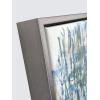 imageWieco Art Framed Wall Art Water Lilies by Claude Monet Canvas Print Paintings Reproduction Modern Canvas Wall Art for Home and Office Decoration Abstract Artwork Silver Frame