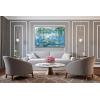 imageWieco Art Large Framed Wall Art Water Lilies by Claude Monet Canvas Print Paintings Reproduction Modern Canvas Wall Art for Living Room Decoration Abstract Artwork Silver Frame483L x 324W
