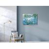 imageWieco Art Large Framed Wall Art Water Lilies by Claude Monet Canvas Print Paintings Reproduction Modern Canvas Wall Art for Living Room Decoration Abstract Artwork Silver Frame32L x 236W