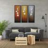 imageWieco Art Modern Contemporary Flowers Black Framed Artwork Decorative 3 Panels 100 Hand Painted Abstract Floral Oil Paintings on Canvas Wall Art Dcor for Living Room Home Decorations10x30inchx3pcs Framed