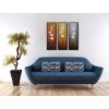 imageWieco Art Modern Contemporary Flowers Black Framed Artwork Decorative 3 Panels 100 Hand Painted Abstract Floral Oil Paintings on Canvas Wall Art Dcor for Living Room Home Decorations10x30inchx3pcs Framed