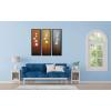 imageWieco Art Modern Contemporary Flowers Black Framed Artwork Decorative 3 Panels 100 Hand Painted Abstract Floral Oil Paintings on Canvas Wall Art Dcor for Living Room Home Decorations10x30inchx3pcs Framed