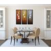 imageWieco Art Modern Contemporary Flowers Black Framed Artwork Decorative 3 Panels 100 Hand Painted Abstract Floral Oil Paintings on Canvas Wall Art Dcor for Living Room Home Decorations12x36inchx3pcs Framed