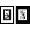 imageWieco Art Motivational Wall Art Inspirational Office Wall Decor Positivie quotes 11x14 Picture Frames and Real Glass for Home Office Wall Decoration Set of 2BLACKW0031