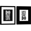 imageWieco Art Motivational Wall Art Inspirational Office Wall Decor Positivie quotes 11x14 Picture Frames and Real Glass for Home Office Wall Decoration Set of 2BLACKW0031